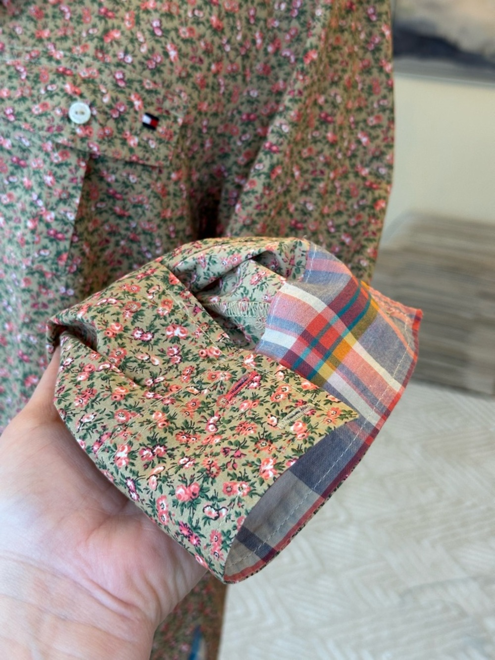 Tommy Hilfiger Floral Button-Down Shirt - Vintage Preppy Cottagecore Boho
(XL) - Picture 14 of 16